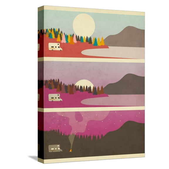 Art.com Campfire Stretched Canvas Print Wall Art by Jazzberry Blue, 12" x 16"