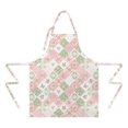 thumbnail image 2 of Pioneer Flower Floral Print Pattern Apron for Women and Men, Cotton Linen Waterproof with Pockets, Adjustable, 33x27 Inch for Kitchen, Gardening, BBQ, Salon, 2 of 6