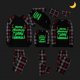 thumbnail image 4 of Pijamas familiares a juego de Navidad, conjunto de pijamas luminosos brillantes, árbol de Navidad, asta roja, 4 of 4