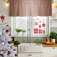 thumbnail image 5 of Chocolate Ombre Curtain Valances for Windows, Kitchen Valance Window Treatments Panel 2 Pack, Modern Gradient Abstract Art Rod Pocket Short Curtains for Bathroom Bedroom 60 x 18 Inch, 5 of 8