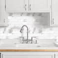 thumbnail image 2 of OYASIMI 1-sheet Marble White Peel and Stick Backsplash, 12‘‘ PVC Ceramic Look Subway Tile, Waterproof Peel and Stick Wall Tiles for Kitchen and Bathrrom, 2 of 6