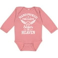 thumbnail image 3 of Inktastic Handpicked for Earth by My Sister in Heaven with Angel Wings Boys or Girls Long Sleeve Baby Bodysuit, 3 of 5