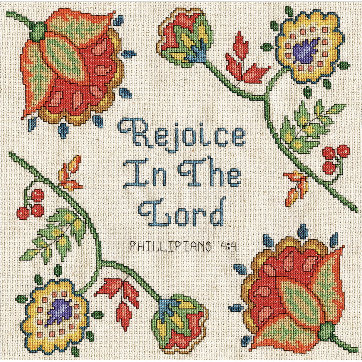 Tobin DW2791 14 Count Heartfelt Have Faith Counted Cross Stitch Kit 10 by 10-Inch