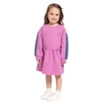 thumbnail image 4 of Wonder Nation Toddler Girls Embroidered Graphic Fleece Dress with Long Sleeves, Sizes 12M-5T, 4 of 8