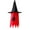 Red, variant on 42" Lighted Hanging Ghost Witch Hat - LED Glowing Halloween Decor for Indoor/Outdoor - Spooky Party Supplies for Yard, Tree & Patio