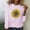 Pink Women Oversized Sweatshirts clearance under 5$, variant on Xqxayjr Women Plus Size Long Sleeve Tops Casual T-Shirts Sunflower Printed Fashion Sweatshirt Lightweight Round Neck Shirts Fall Clothing