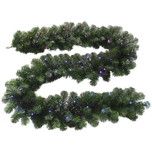 Kurt Adler Twinkly 9 Foot LED App Controlled Lighted Garland, Multicolor