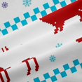 thumbnail image 4 of Manfei Christmas Deer Snowman Shower Curtain 72Wx72L,Happy Xmas Bathroom Curtain, 4 of 6