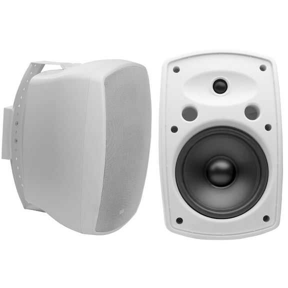 8" 2-Way High Definition Outdoor Patio Speaker Pair 200W, IP54 Rated, White AP850