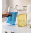 thumbnail image 1 of ZNZNANG 2 Pcs Distributeur de Détergent à Lessive, Bouteille de Détergent à Lessive Adoucissant 1200ml, Récipient pour Perles pour Adoucissant Textile, 1 of 8