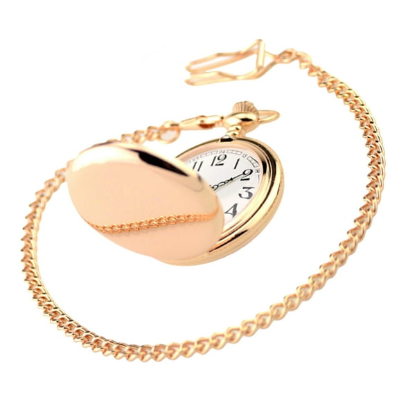 KONTONTY Watches On Chains For Women Clamshell Style Rose Alloy 1Pcs