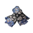 thumbnail image 4 of Fingerless Gloves for Women, Women Lace Gloves Cuffs Floral Short Lace Half Finger Gloves for sports Matching Driving Costume Dark Blue, 4 of 10