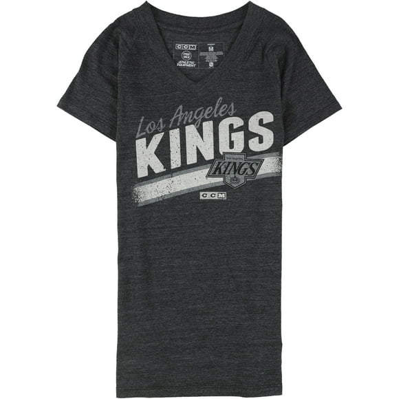 CCM Womens Los Angeles Kings Graphic T-Shirt, Grey, X-Large