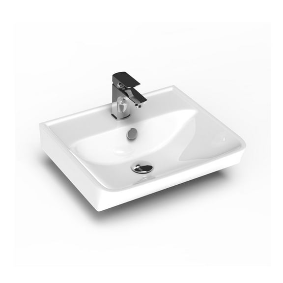Ws Bath Collections Neo 45.01 Neo 17-11/16" Rectangular Ceramic Wall Mounted Bathroom Sink