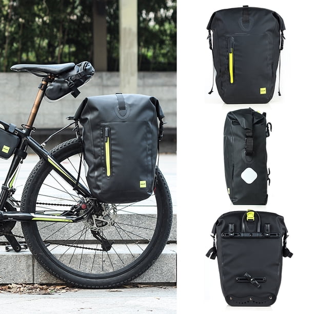 Sacoche De Vélo Rhinowalk 25L – Étanche IPX5, Sans Couture, 1000D, S'utilise En Sac à Dos Ou Bandoulière