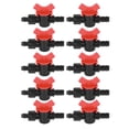thumbnail image 2 of Válvula De Púas Macho Doble Válvula De Bola De Púas Válvula 10 Piezas Válvula De Bola De Púas 5/8 Pulgadas Válvula De Interruptor De Riego Por Goteo Ajustable Para Evitar Cergrey Drip Irrigation Pipe Bypass Valve, 2 of 8
