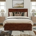 thumbnail image 3 of AFI Canyon Walnut Wood Platform Bed with Matching Footboard & TXL Trundle, Queen, 3 of 16