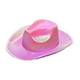 thumbnail image 2 of Sombrero grande fluorescente de estilo compuesto colorido para fiesta, sombrero de vaquero colorido para festival, sombrero de vaquero, 2 of 7