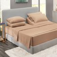 thumbnail image 1 of clara clark Flex Top King Juego de sábanas de 6 piezas – Sábanas de lujo de hotel para cama King con división superior, sábanas y fundas de almohada súper suaves, sábanas King con cabeza dividida, col, 1 of 1