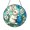 Acrylic 3.5 Inch, variant on White Rabbit Floral Wreath Stained Glass Style Window Suncatcher Decor, Bunny Decorative Hanging Panel Ornament for Spring Window Display and Seasonal Home Decoration