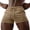 Beige, variant on Vhkiploz Summer Running Shorts for Men's Beachwear Daily Board Shorts Solid Color Elastic Workout Sporty Athletic Shorts