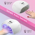 thumbnail image 3 of NAILGIRLS Lámpara de uñas LED UV, luz UV de curado rápido de 150 W para uñas de gel, lámpara de uñas UV profesional 4 ajustes de temporizador con sensor automático, secador de uñas con 36 cuentas de l, 3 of 5