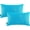 Aqua Blue, variant on YOOZEKU Indoor Outdoor Lumbar Pillows,Waterproof Outdoor Pillows Set of 2 for Patio Furniture,12x20 Inch,Red