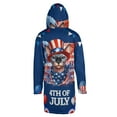 thumbnail image 2 of Patriotic Sphynx Celebrates 4th of July All Over Print 3D Hooded Duffle Toggle Coat Cat Lover Kitten Owner Gifts Idea - 02009, 2 of 6