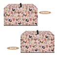 thumbnail image 6 of FOR U DESIGNS Rooster Chicken Rose Print Microwave Oven Dust Cover Portable Microwave Oven Folding Covers Wear-Resistan Lid for Air Fryer Toaster Oven (18.25" W x 14.5" D x 11" H)-S, 6 of 8