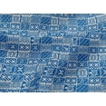 thumbnail image 4 of oneOone Viscose Jersey Medium Blue Fabric Geometric African Fabric For Sewing Printed Craft Fabric By The Yard 60 Inch Wide, 4 of 5