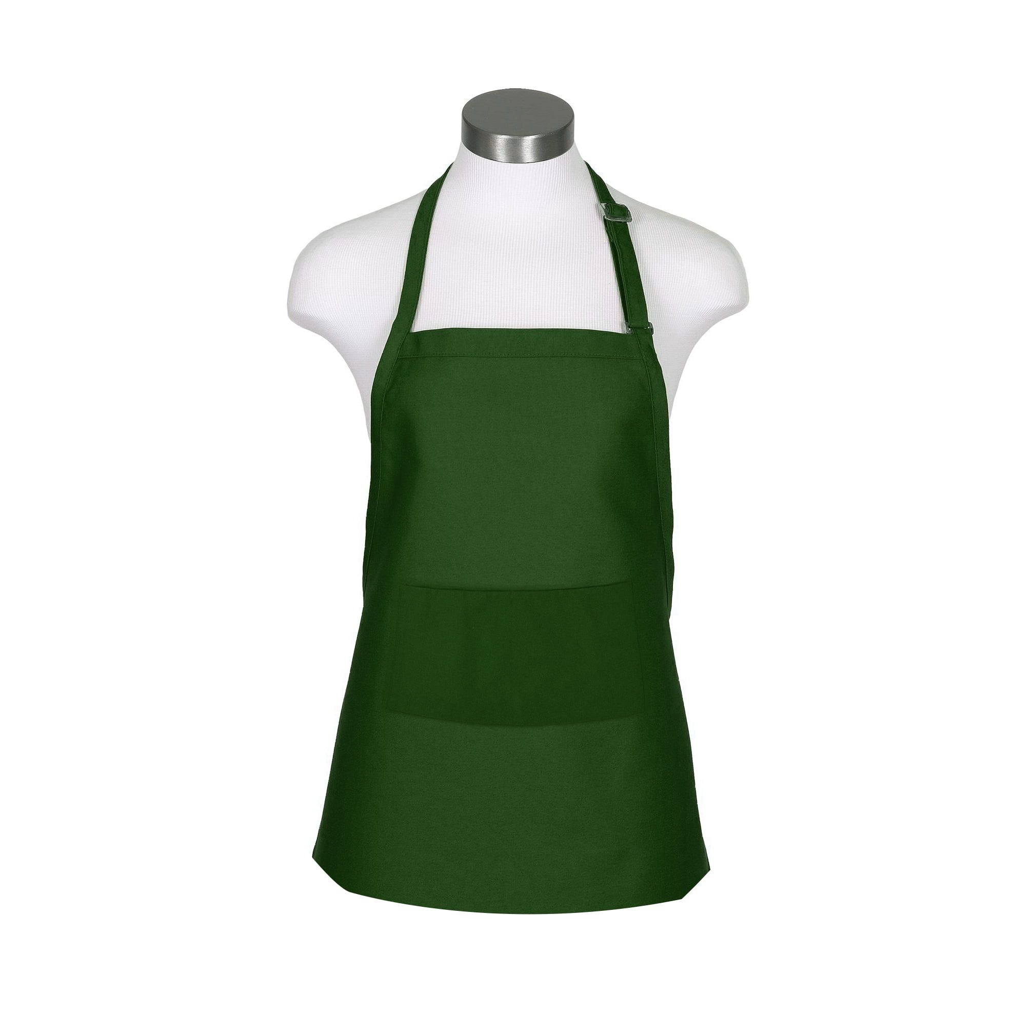 2 Pack Adjustable Full Size Bib Apron with 2 Pockets Cooking Kitchen Aprons for Chef, Servers, Bar Tenders, Waiters, Waitress, Barbers, Gardener, Craftsmen, Decorators, Beauticians, Work Apron Uniform