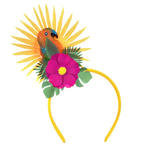 Eye Catching Parrots Headbands With Light Headpiece Flower Hair Hoop