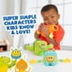 thumbnail image 4 of Monstruos de peluche sensoriales WowWee Super Simple Dewey Orange, 4 of 6