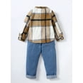 thumbnail image 4 of KIMI BEAR Little Boys Outfits 7T Little Boy Fall Winter Outfits Little Boy Pure Color Stand Collar Long Sleeve Knitted Sweater + Pants 2PCS Set Gray, 4 of 8