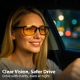 thumbnail image 5 of Blue Cut Polarized Night Vision Clip-On Driving Sunglasses, Yellow, 1 Pack, 5 of 6