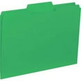 thumbnail image 2 of Business Source 1/3 Tab Cut Letter Recycled Top Tab File Folder - 8 1/2" x 11" - Top Tab Location - Assorted Position Tab Position - Green - 10% Recycled - 100 / Box | Bundle of 5, 2 of 2