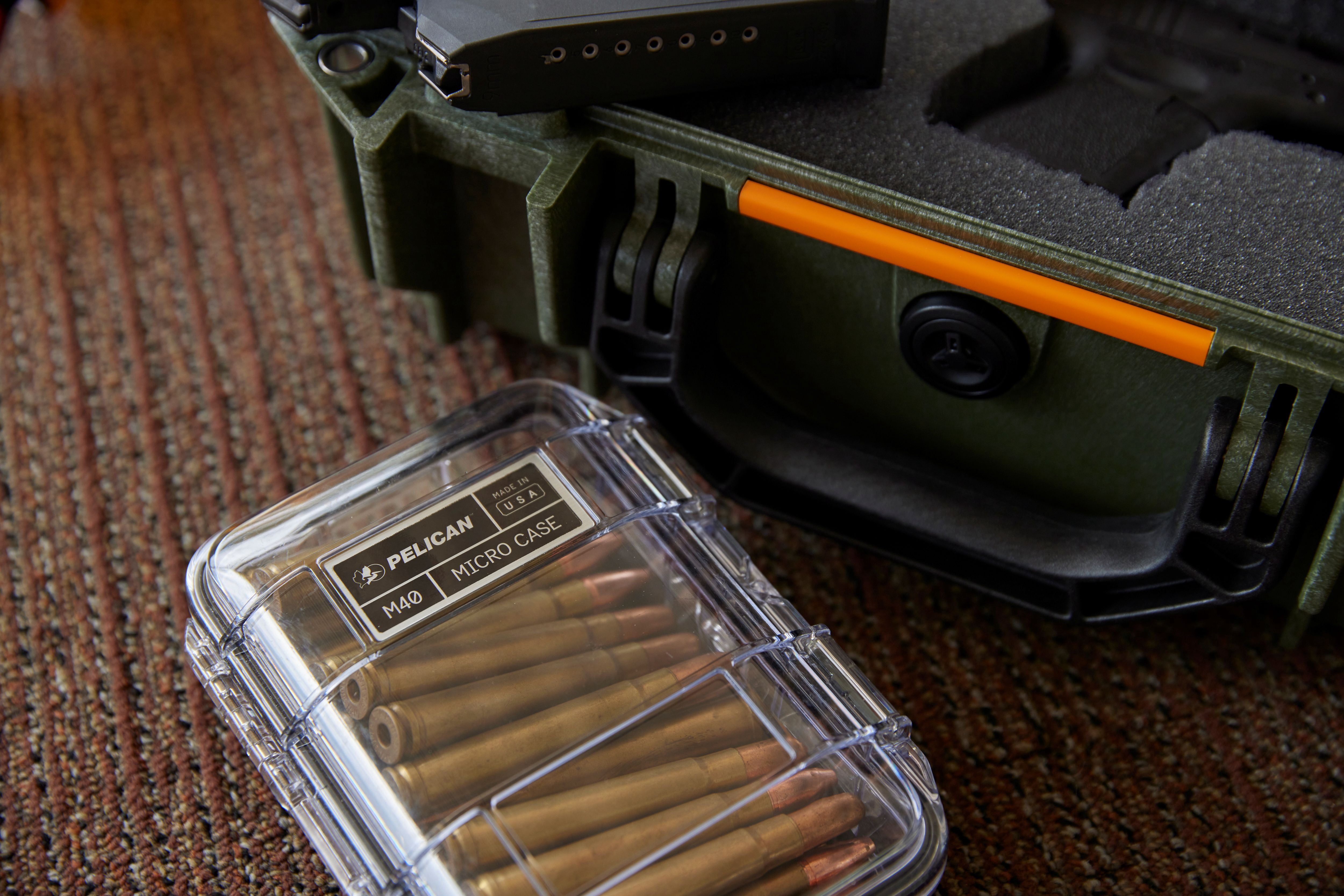 Pelican Micro Storage Case M40 Black Clear Lid with Liner, IP67 rated protection Submergible, Waterproof, Crushproof, Dustproof