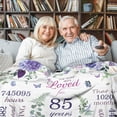 thumbnail image 3 of LHSHID 5th Birthday Gifts for Women Women 85th Birthday Decorations Birthday Blanket Birthday Gifts Ideas for Grandma Mom Sister Wife Friend Aunt Soft Blanket 30"x40", 3 of 7