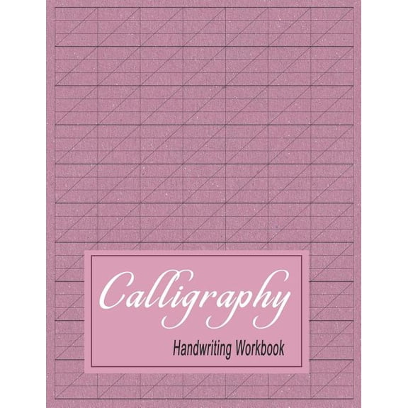 Empty Calligraphy Journal: Calligraphy Handwriting Workbook: Practice Paper Slanted Grid - Maroon (Paperback)
