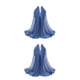 thumbnail image 2 of sweethay Bufanda de empalme de bolas de lana, pañuelo de moda teñido con lazo, silenciador sin daños en la piel, tejido clásico para cuatro 12Azul mezclilla 2piezas, 2 of 6