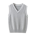 thumbnail image 2 of Blekii Childrens Knitted Vest Sweater, Layering Vest Primary School Acrylic Blend Vest Spring Fall, 2 of 9