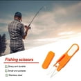 thumbnail image 2 of Fishing Line Scissor Sewing Snips Mini Professional Use Outdoor Tools Mini Professional Essential Stainless Steel Travel Handcraft Safety Cover Orange, 2 of 6