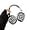 White, variant on Cute Soft Handmade Knitted Fur Fluffy Plush Case for AirPods Max Headphones,Cartoon Earphones Cover Multicolour for Girls Women (ROSEO)
