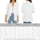 thumbnail image 2 of Cárdigan Ligero Cárdigan ligero para mujer Estilo informal Cárdigan drapeado suave para mujer Traje diario Cgtredaw M Blanco para Mujer, 2 of 6