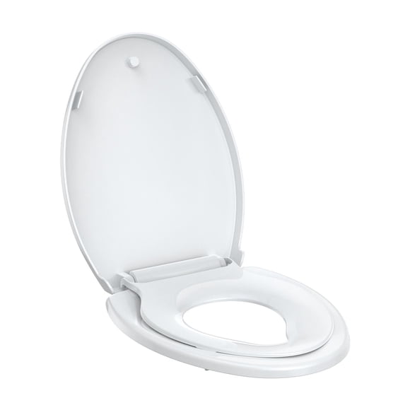 Asiento de inodoro con asiento para niños pequeños, material GAOMON PP alargado