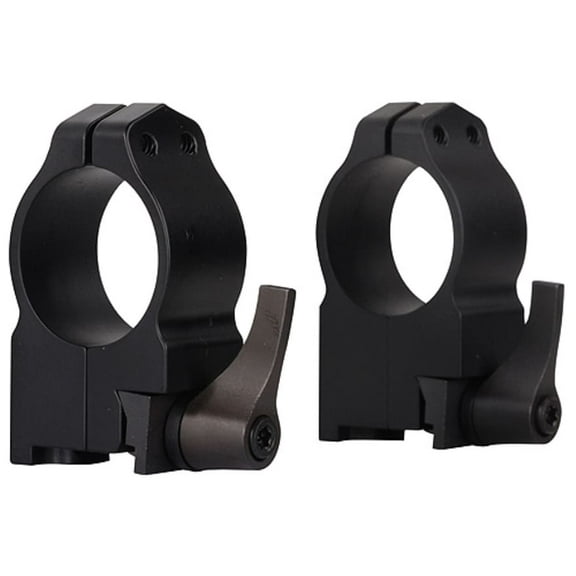 Warne QD Ruger 77 1" Scope Rings Matte Black High