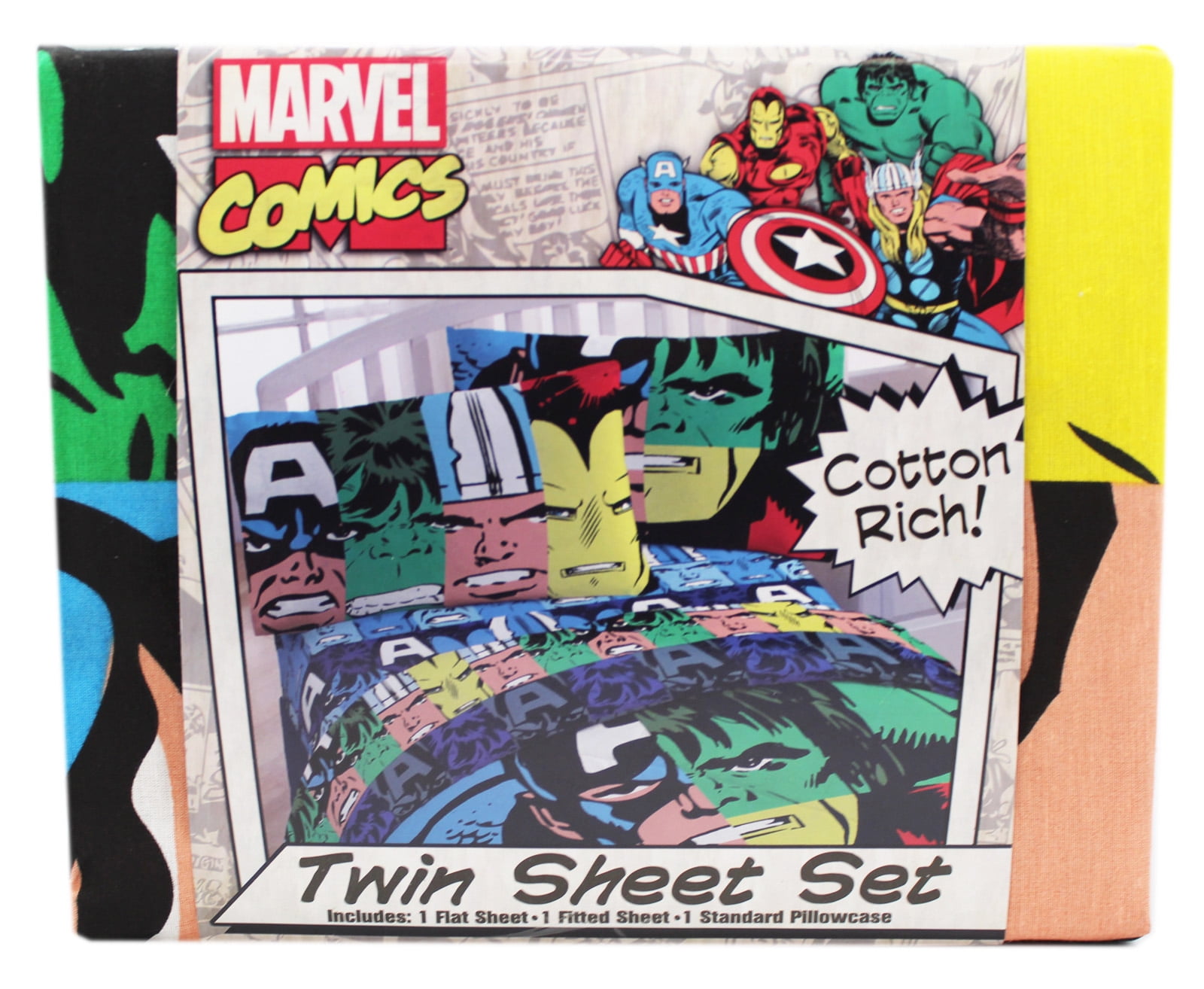 dc comics sheet set