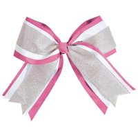3 Color Metallic Jumbo Cheer Hair Bow