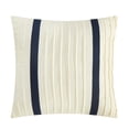 thumbnail image 4 of Chic Home Safira Quilt Set Contemporary Two-Tone Paisley Print Bed In A Bag - Sheet Set Decorative Pillows Sham Included - 7-Piece - Twin 66x86", Navy, 4 of 7