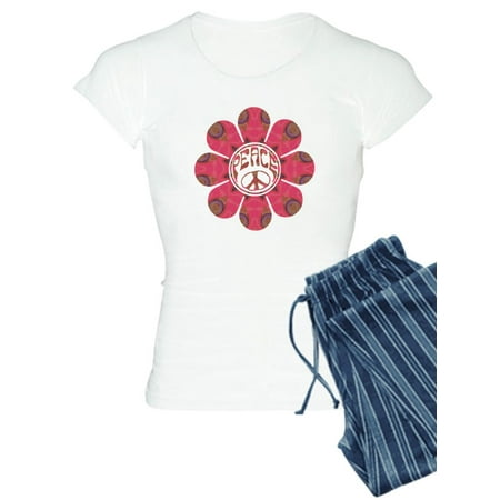 

CafePress - Peace Flower Affection - Women s Light Pajamas